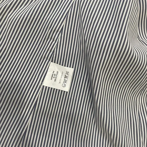 J. Crew 100% Linen Navy & White Polka Dot Regent Blazer Jacket size 8 - Picture 8 of 12